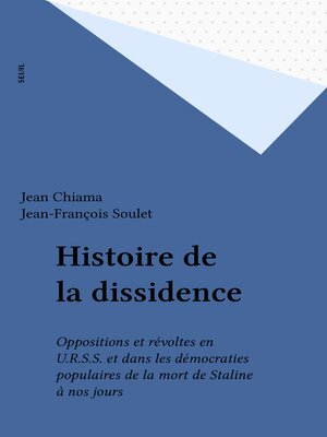 cover image of Histoire de la dissidence